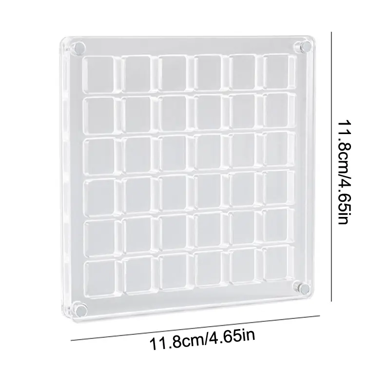 36/64/100 Grids Small Gold Bean Storage Box Acrylic Gold Transfer Pendant Compartment Collection Box Antioxidant Display Box