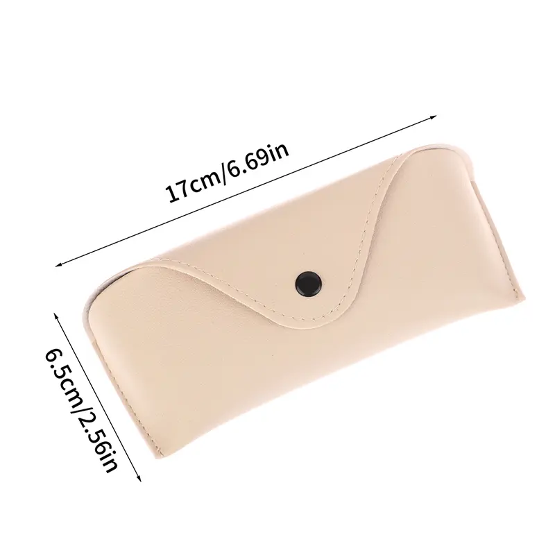 Glasses Box Solid Color High-end Leather Sunglasses Myopia Glasses Pressure Resistant Sunglasses Boxs Glasses Bags