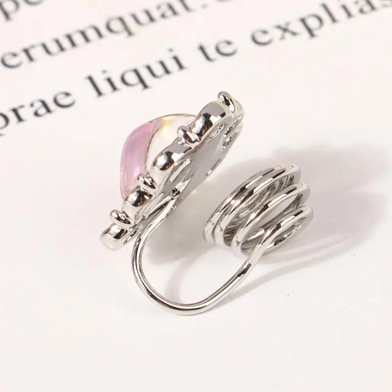 Stylish Zircon Heart Ear Cuff Without Piercing, Fashion Earings for Women No Hole
