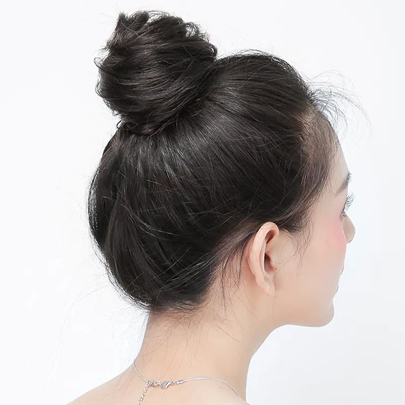 Synthetic Hair Bun Curly Straight Hair Messy Bun Scrunchies Updo Hair Bands Elastic Band Hairpieces For Women Volume Fringe Fake