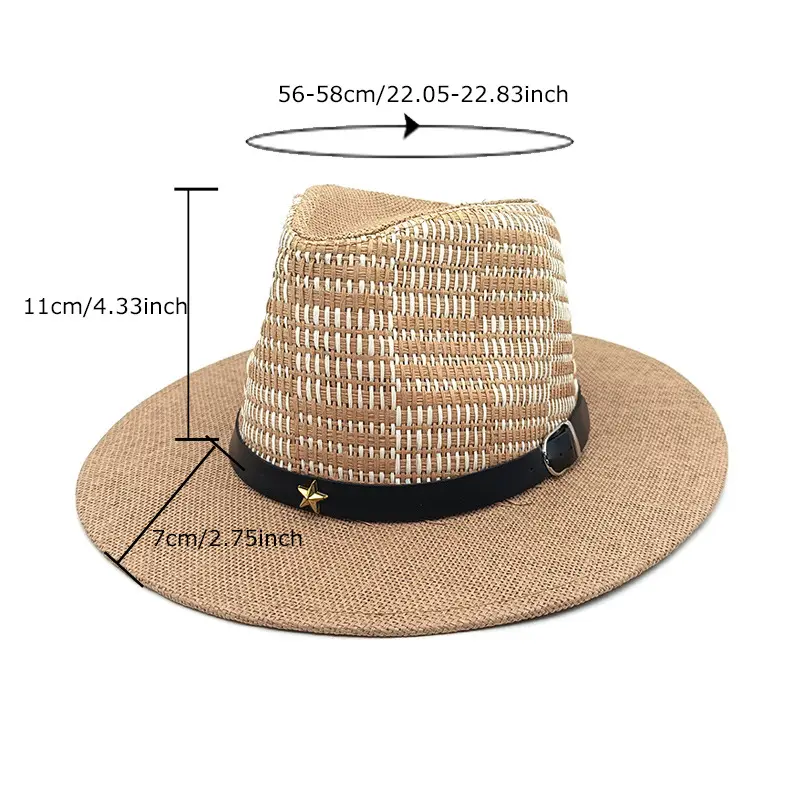 Elegant Panama Hat, Summer Mode, Unisex Wide Brim Accessory; Female Jazz Hat and Classic Gentleman Sun Hat.