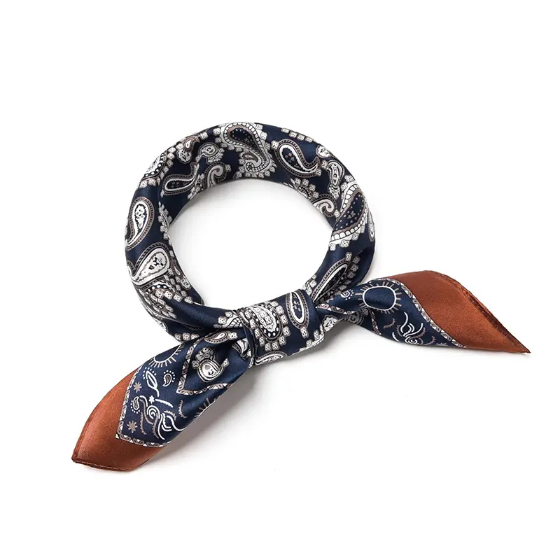 Cashew Flower Small Square Scarf Silk Scarf Women New Style Scarf Women High-end Neck Neck Strap Decoration