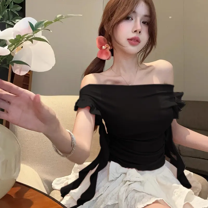 Fashion Korean French Lace Sweet Sleeveless Knitted Vest For Women Summer