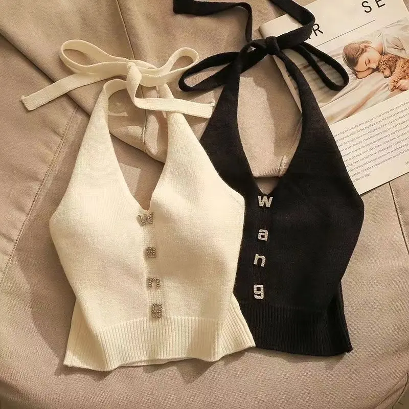 Pure Desire Style Sexy Camisole Women's Summer Backless Chain Sleeveless Tops