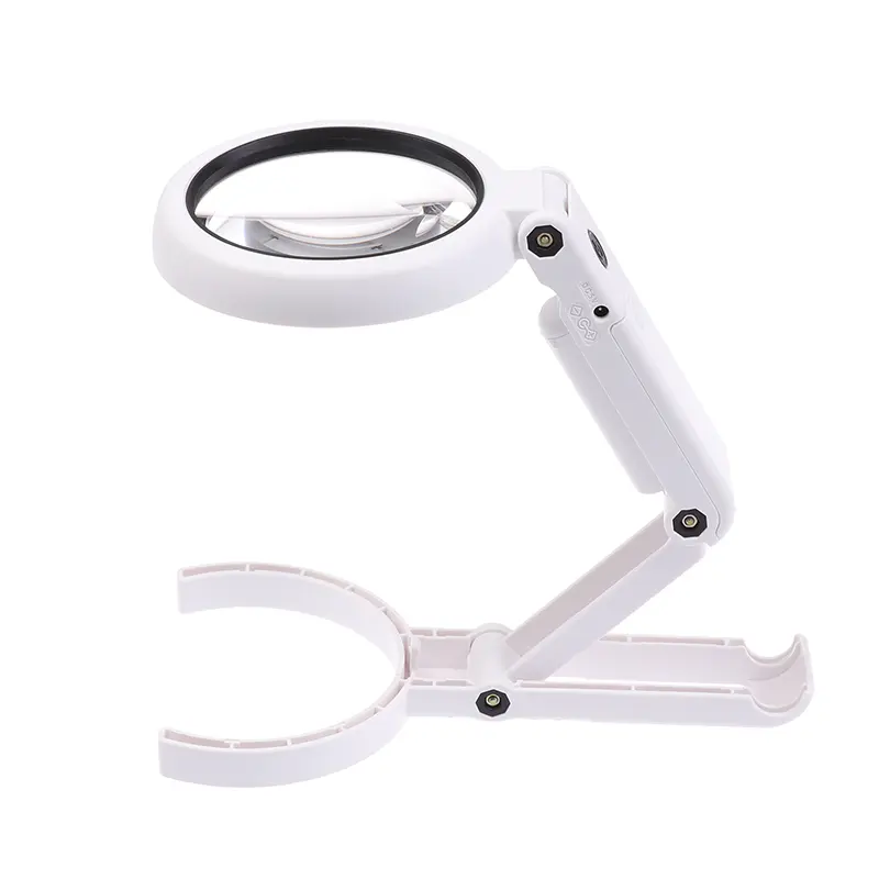 Dual Power 11x 5x Magnifier with LED Light, Versatile Handheld or Desk-Top for Reading and Maintenance