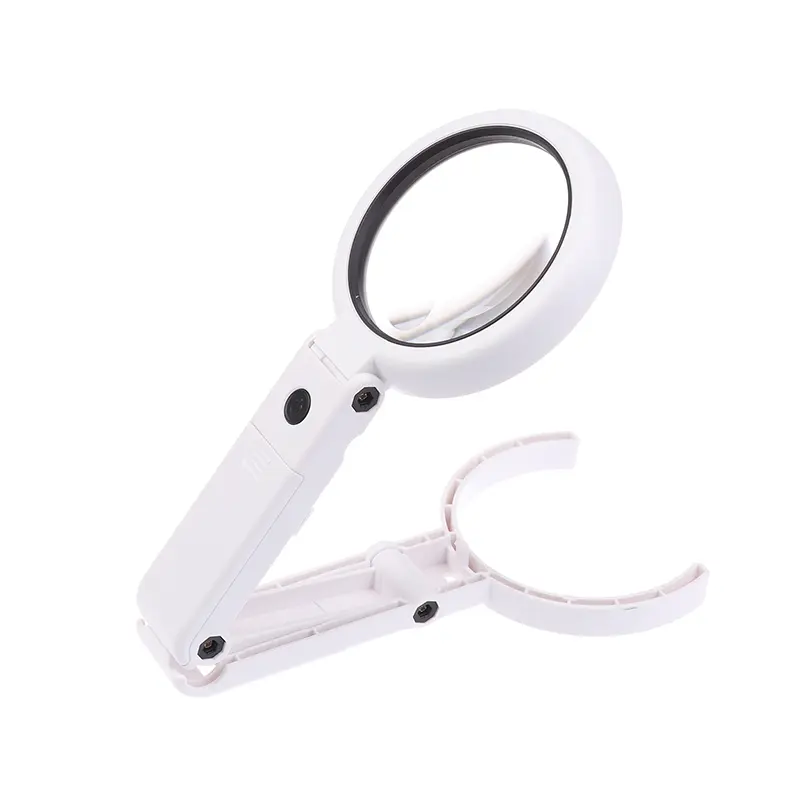 Dual Power 11x 5x Magnifier with LED Light, Versatile Handheld or Desk-Top for Reading and Maintenance