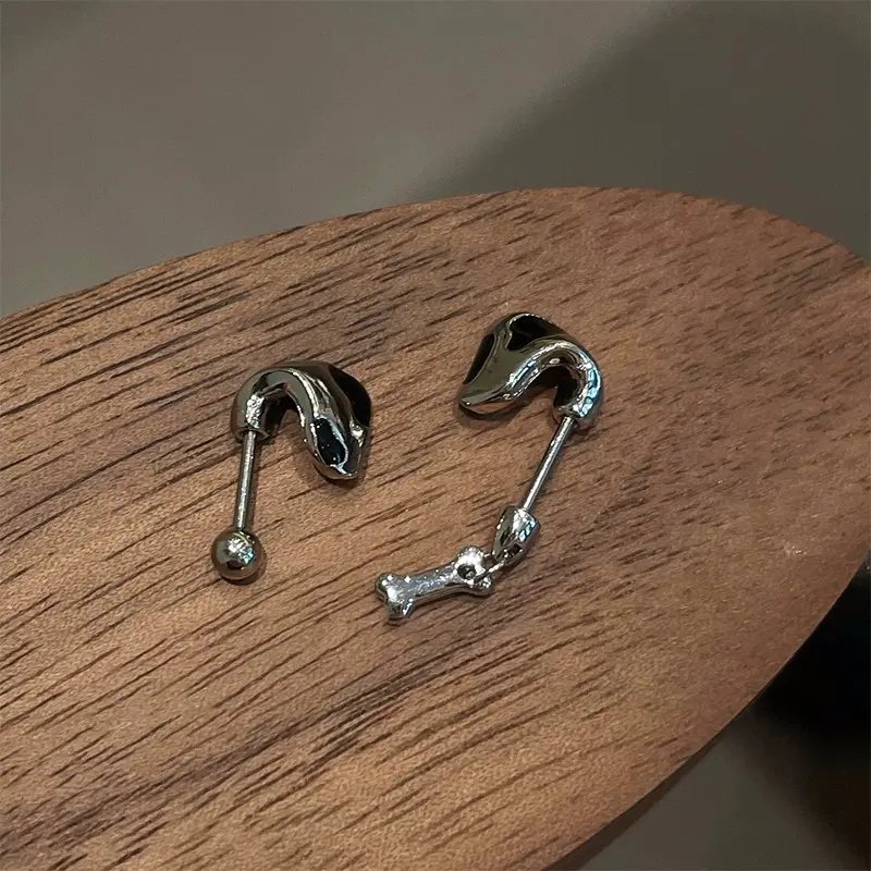 1Pc Dalmatian Ears Ear Bone Nail Stainless Steel Cute Earrings For Women Body Puncture Accessories