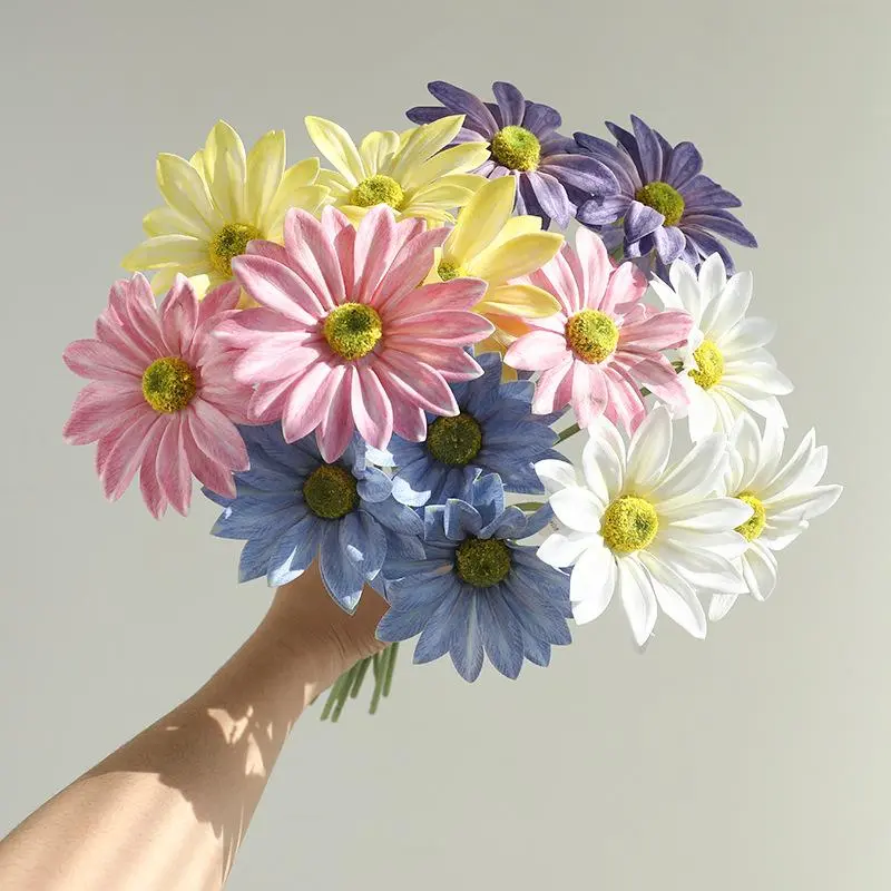 1 Bundle Silk Gerbera Wedding Home Decoration Artificial Flowers Home Decoration Sunflower Artificial Flowers