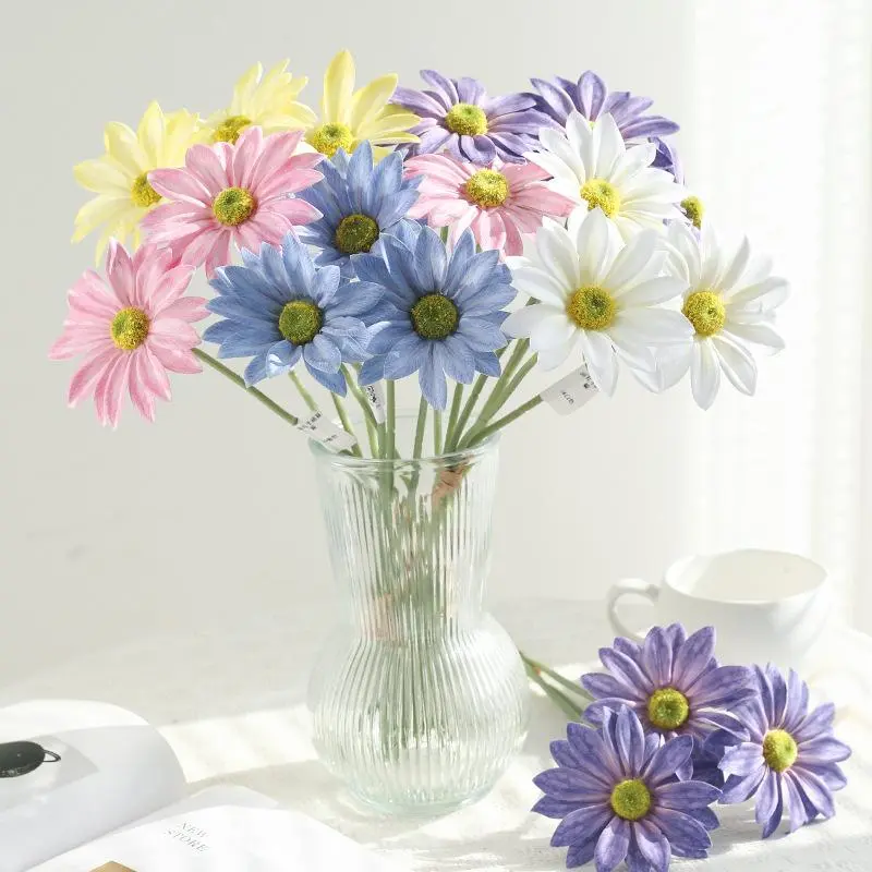 1 Bundle Silk Gerbera Wedding Home Decoration Artificial Flowers Home Decoration Sunflower Artificial Flowers