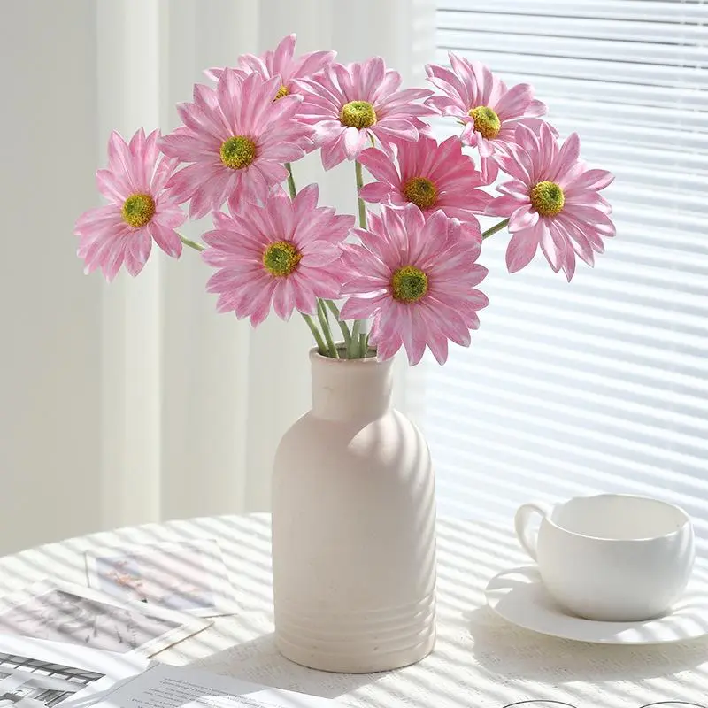 1 Bundle Silk Gerbera Wedding Home Decoration Artificial Flowers Home Decoration Sunflower Artificial Flowers