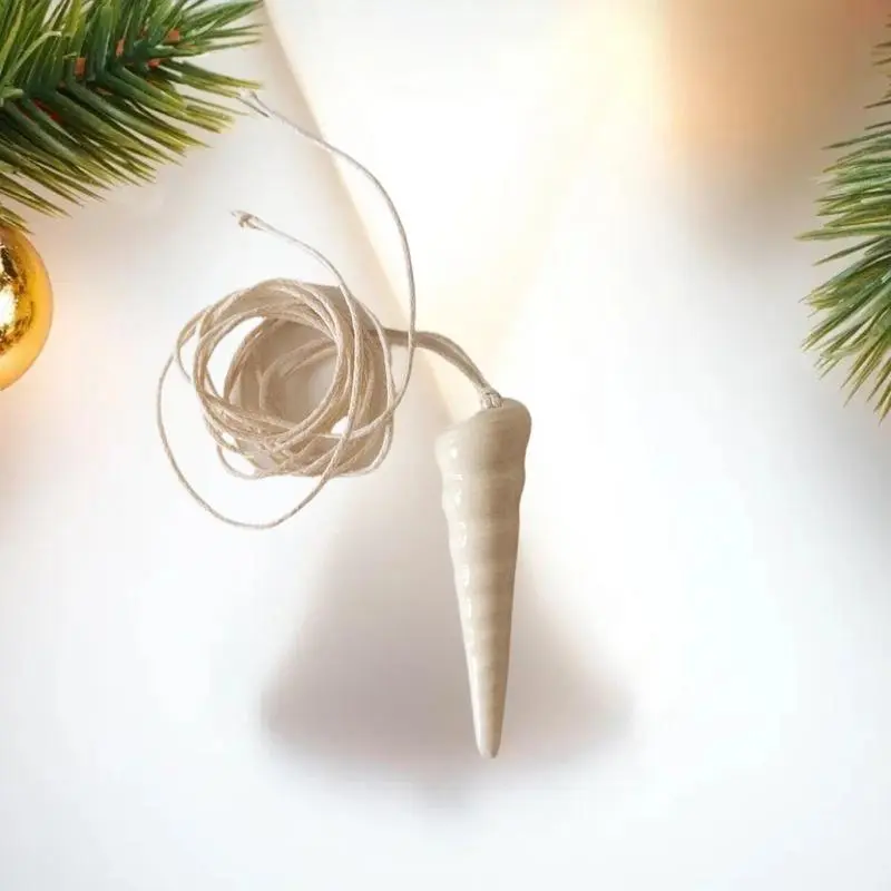 Ocean Series White Fish Bone and Shell Pendant - A Minimalist DIY Necklace Gift for Women