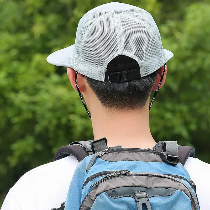 Quick Drying Extra Long Wide Baseball Caps For Men Women Adjustable Breathable Mesh Snapback Hats Hiking Cap Visor Trucker Hat