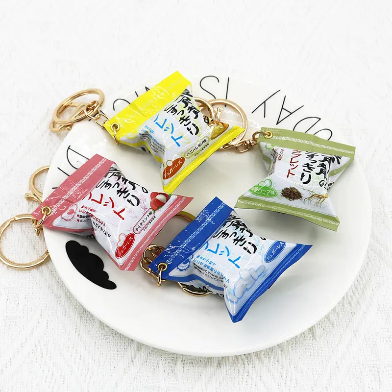1 Piece Korean Turkey Noodle White Coffee And Duo Lo Mein Pendant Gift Simulated Japanese Food Play Snack Bag Keychain