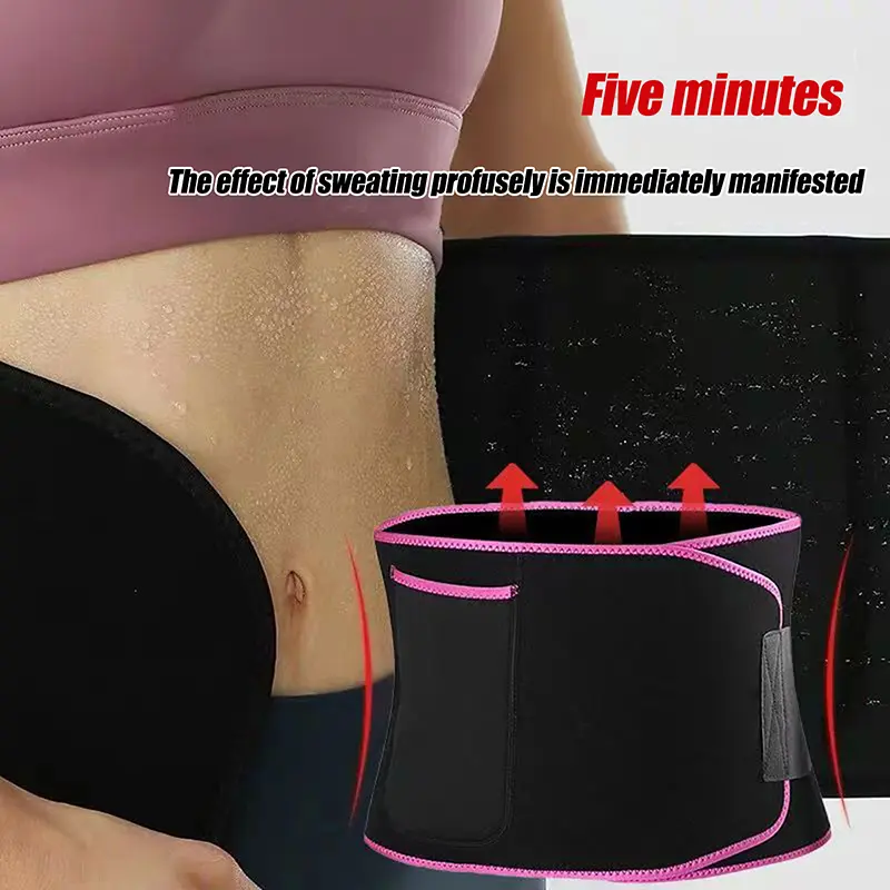 1PC Waist Trainer Slimming Belt Men Gym Fitness Cincher Belly Control Corset Sweat Fat Burning Women Body Shaper Weight Loss