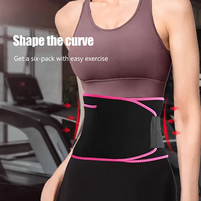 1PC Waist Trainer Slimming Belt Men Gym Fitness Cincher Belly Control Corset Sweat Fat Burning Women Body Shaper Weight Loss