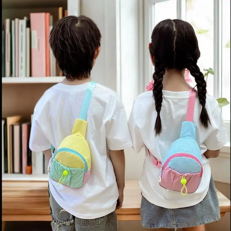 Chest Bag For Kids Little Boy Play Travel Collection Simple Casual Shoulder Crossbody Bag Boys And Girls Coin Purse Backpack