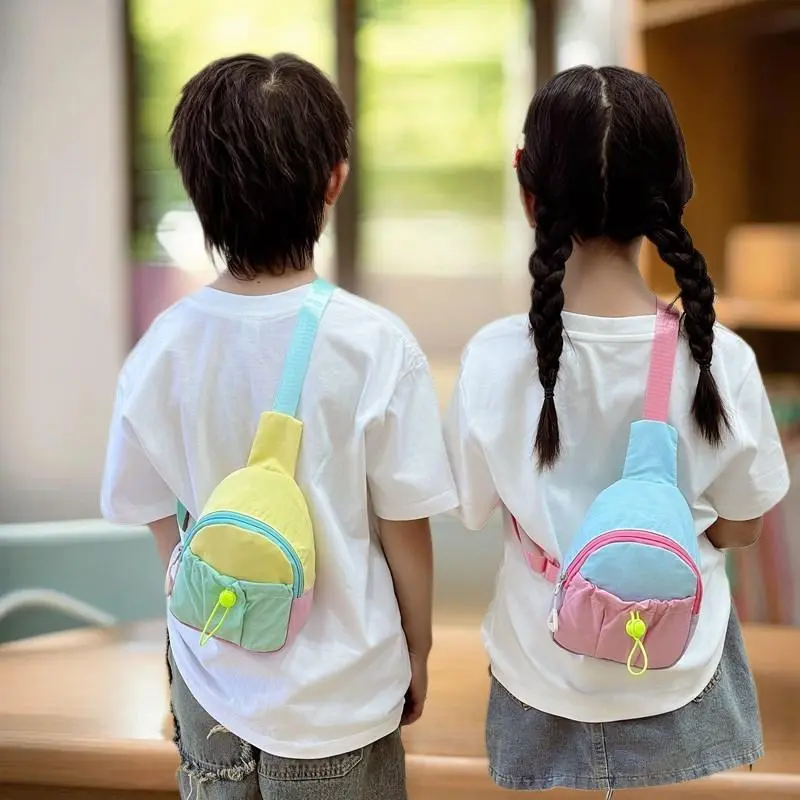 Chest Bag For Kids Little Boy Play Travel Collection Simple Casual Shoulder Crossbody Bag Boys And Girls Coin Purse Backpack