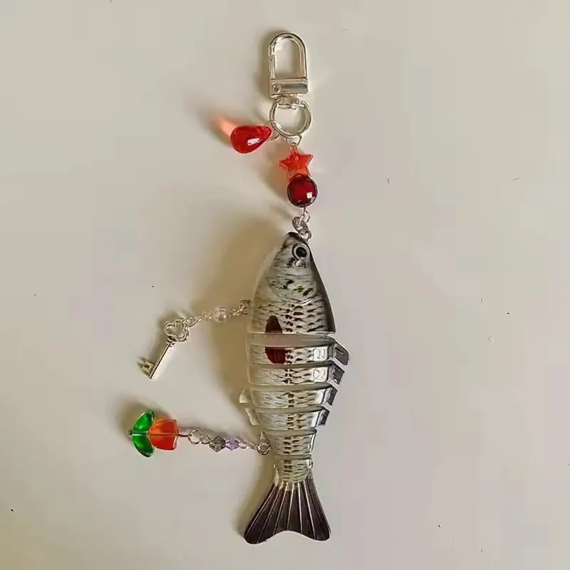 1 Piece Bag Pendant Fashion Handmade Fish Keychain Decoration For Fishing Enthusiasts Souvenir Gifts Jewelry Accessories