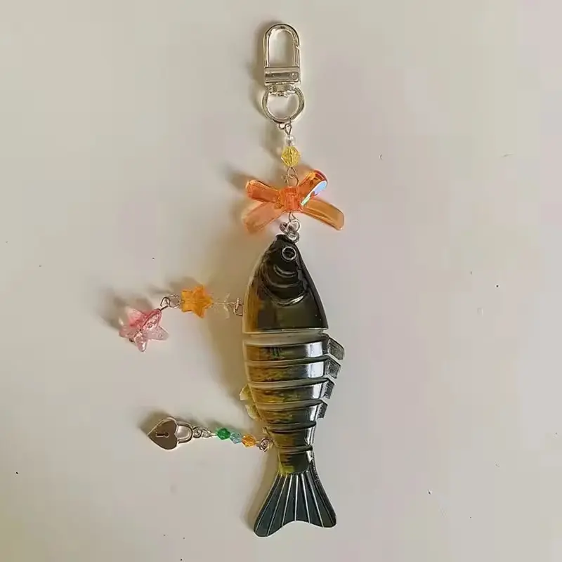 1 Piece Bag Pendant Fashion Handmade Fish Keychain Decoration For Fishing Enthusiasts Souvenir Gifts Jewelry Accessories