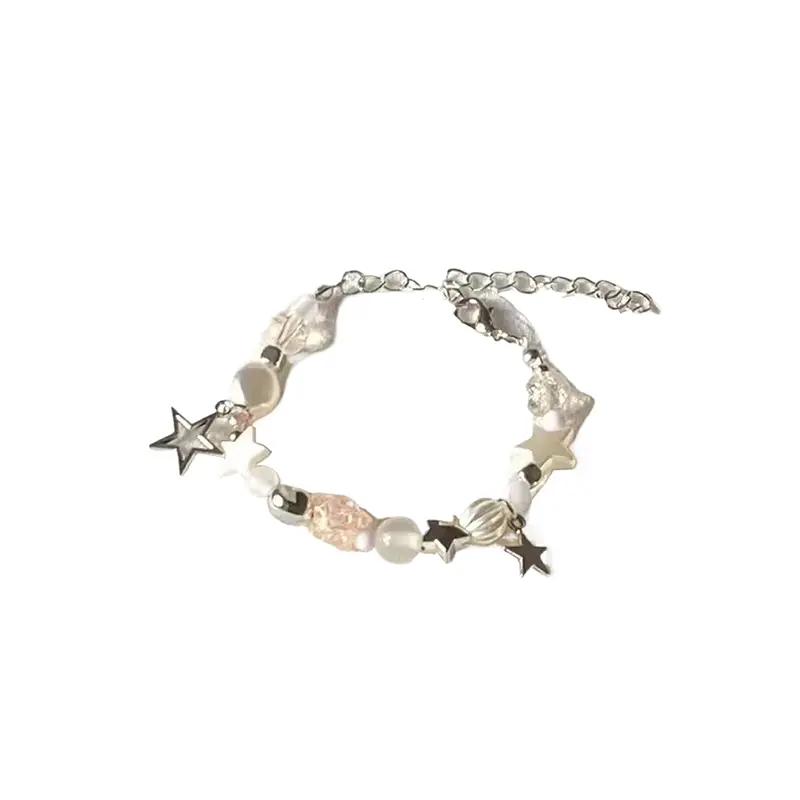 Light Luxury Exquisite Five-Pointed Star Beaded Bracelet For Women Men Fashion Sweet Cool Adjustable Couple Bracelet Gifts