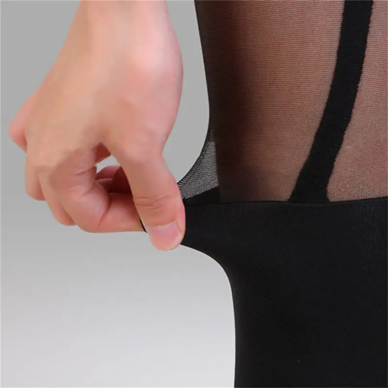Women Stockings Suspender Garter Belt Mesh Transparent Thigh High Over Knee Stockings Sexy Lace Lingerie Tights Pantyhose