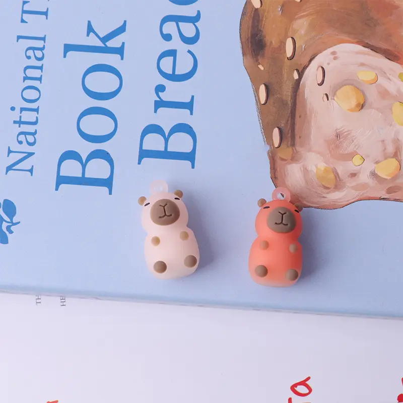 Cartoon Capibara Color Changing Keychain Pendant Backpack Charm Kids Toys Accessories Gift