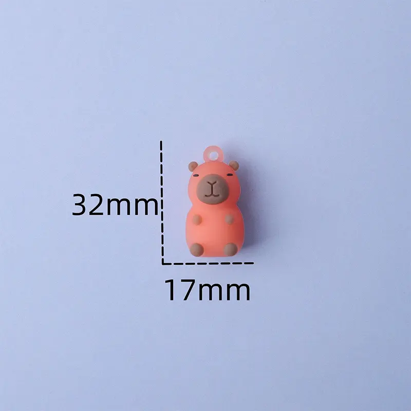 Cartoon Capibara Color Changing Keychain Pendant Backpack Charm Kids Toys Accessories Gift