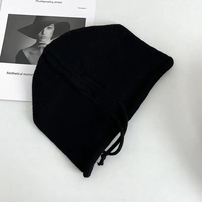 New Winter Plus Velvet Warm Woolen Hat For Women All-match Korean Knitted Hat Thickened Outdoor Ski Hat