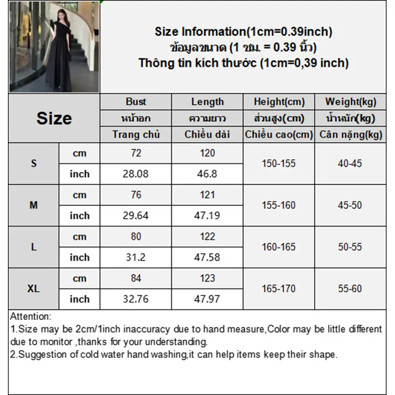 Women Sloping Shoulder Short Sleeve A-line Summer Holiday Black Chic Long Dress