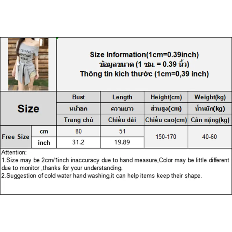 Off-Shoulder Tie Letter Printed Short-Sleeved T-Shirt Summer Sexy Women Casual Tops