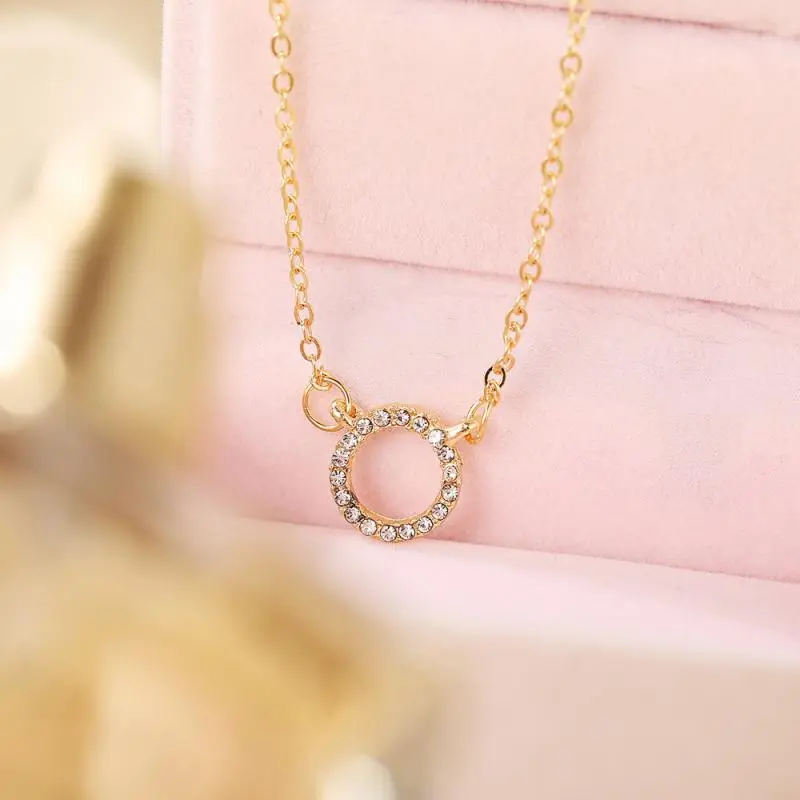 Fashion Simple Heart Pendant Necklace For Women Short Chain Collares Choker Party Jewelry Gift