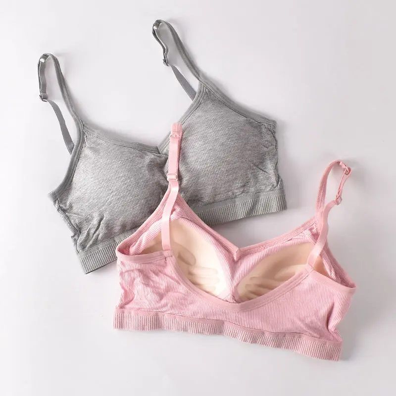 Fixed Cup Adjustable Shoulder Straps Beautiful Back Tube Top Style Ladies New Base Breathable Underwear
