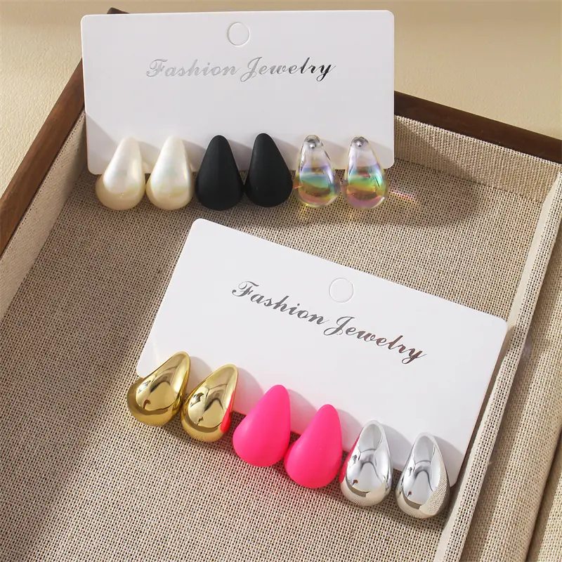 Classic Fashion Teardrop Women's Earrings Set - Stylish Ear Accessories
