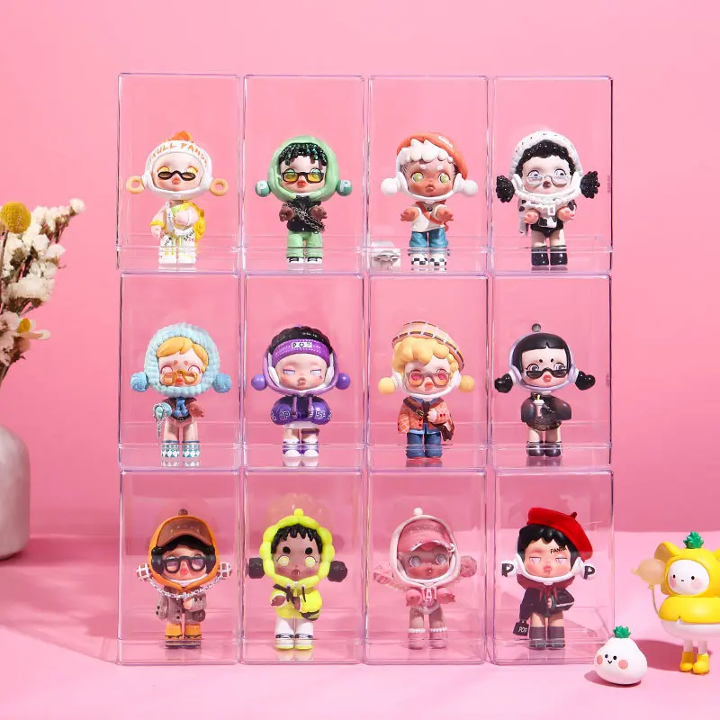 Acrylic Mystery Box Storage Display Frame Single Transparent Box Display Stand Case Dust Proof Toys Collectible Artcrafts Boxes