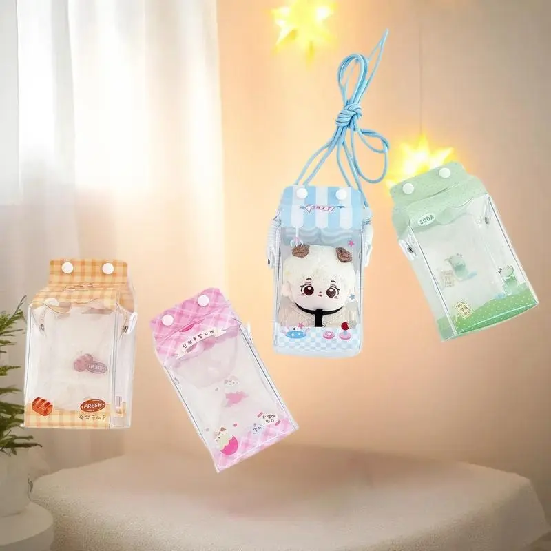 Stylish Milk Cartoon Portable Bag with Badge Display; Ideal for Baby's Outdoor Essentials