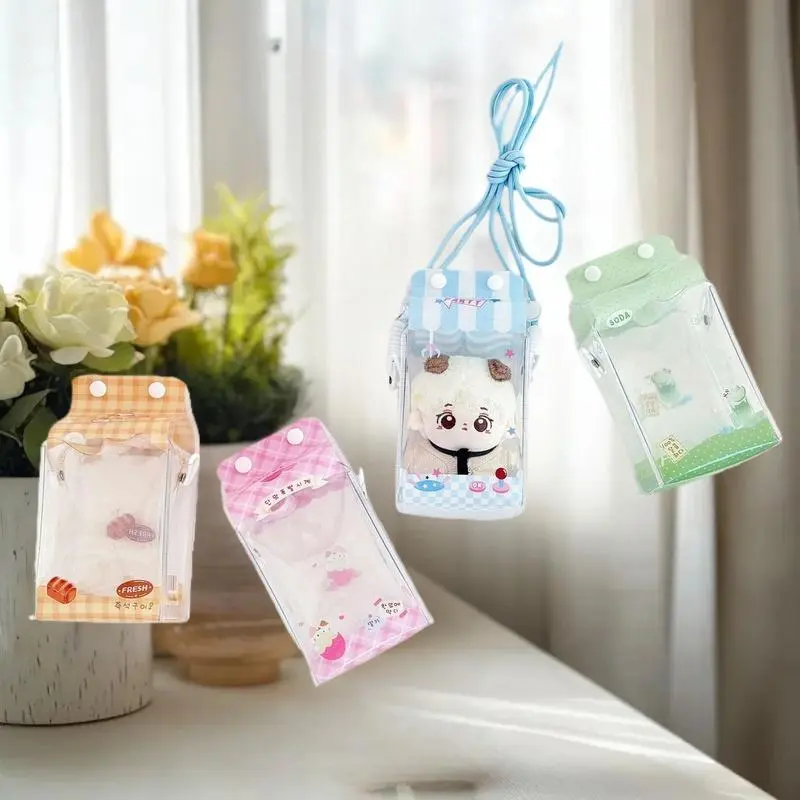 Stylish Milk Cartoon Portable Bag with Badge Display; Ideal for Baby's Outdoor Essentials