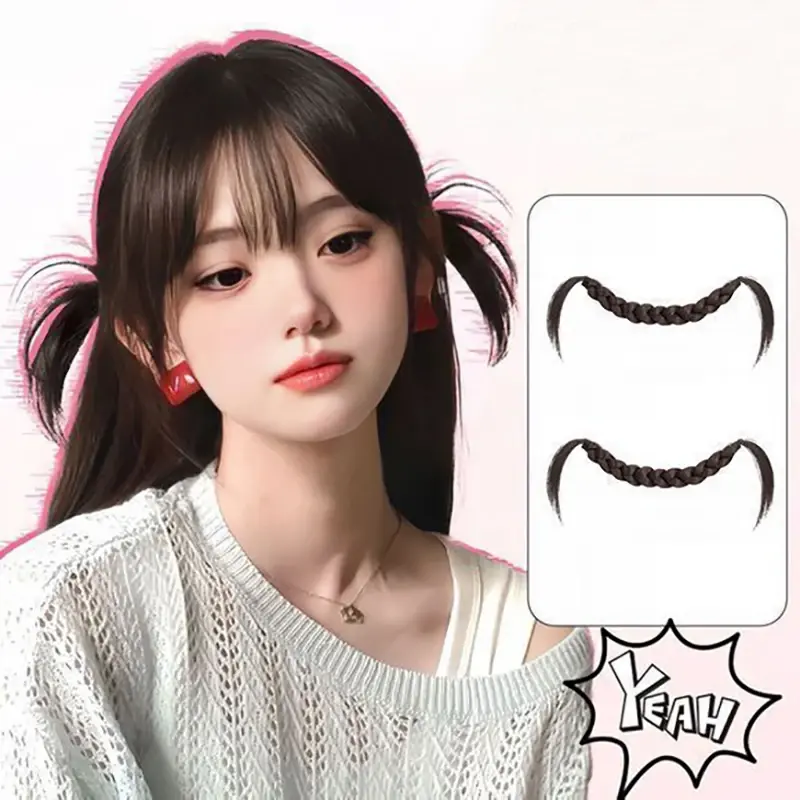 Braided Ponytail Synthetic Extension With Hairpin Straight Wrap Around Hair Extensions Ponytail Natural Soft Hair