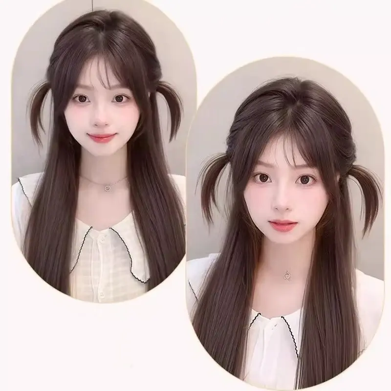 Braided Ponytail Synthetic Extension With Hairpin Straight Wrap Around Hair Extensions Ponytail Natural Soft Hair