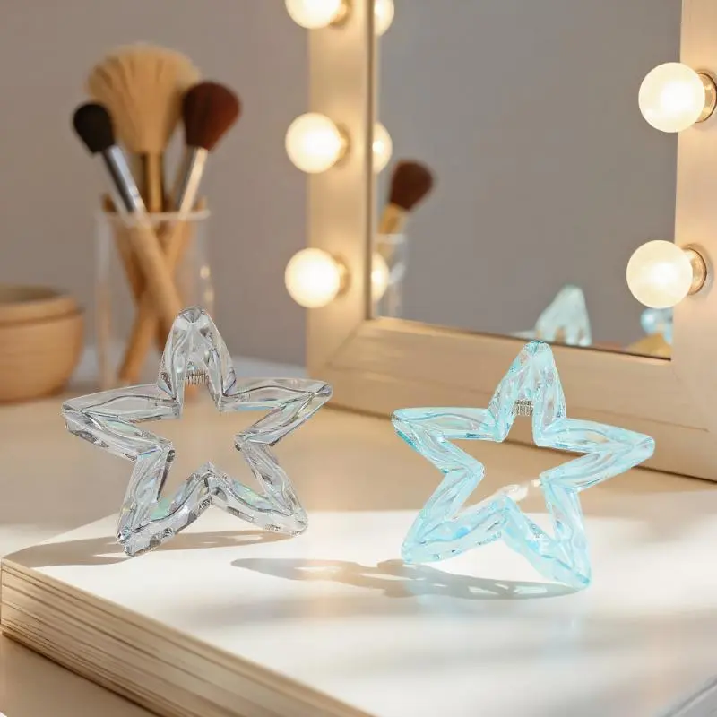 Korean Style Star Hair Clip Half Updo Shark Clamp Candy Color Personality Bun Clip Cartoon Style Acrylic Material From China