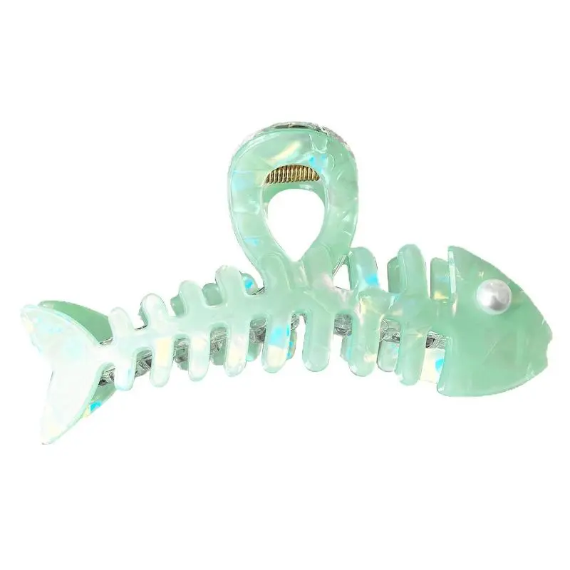 Fishbone Crab Hair Clip Creative Personality Shark Clip Temperament Princess Hair Claw Hair Accessories For Women Girls