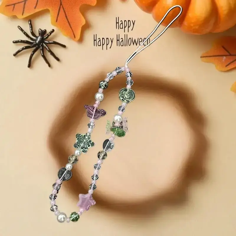 Spring Fresh Butterfly Love Beaded Mobile Phone Chain CCD Camera Bag Hanging Chain Ins Atmosphe Sense