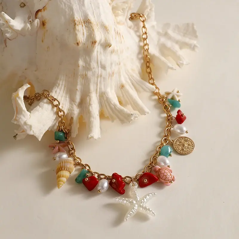 Handmade Bohemian Charm Handmade Bohemian Charm Beaded Avocado Necklace Beach Chic Fake Cute Corn Necklace