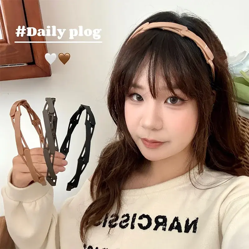 Portable Folding Hair Band Women Non-Slip Headband Face Wash Hairband Girls Hair Accessories Retractable Headband