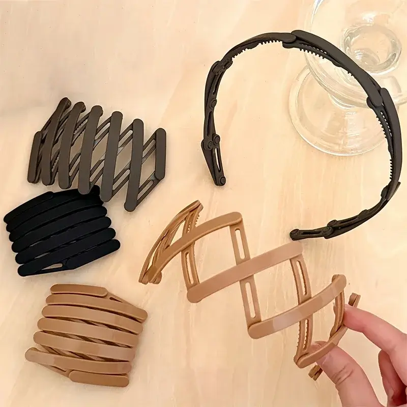 Portable Folding Hair Band Women Non-Slip Headband Face Wash Hairband Girls Hair Accessories Retractable Headband