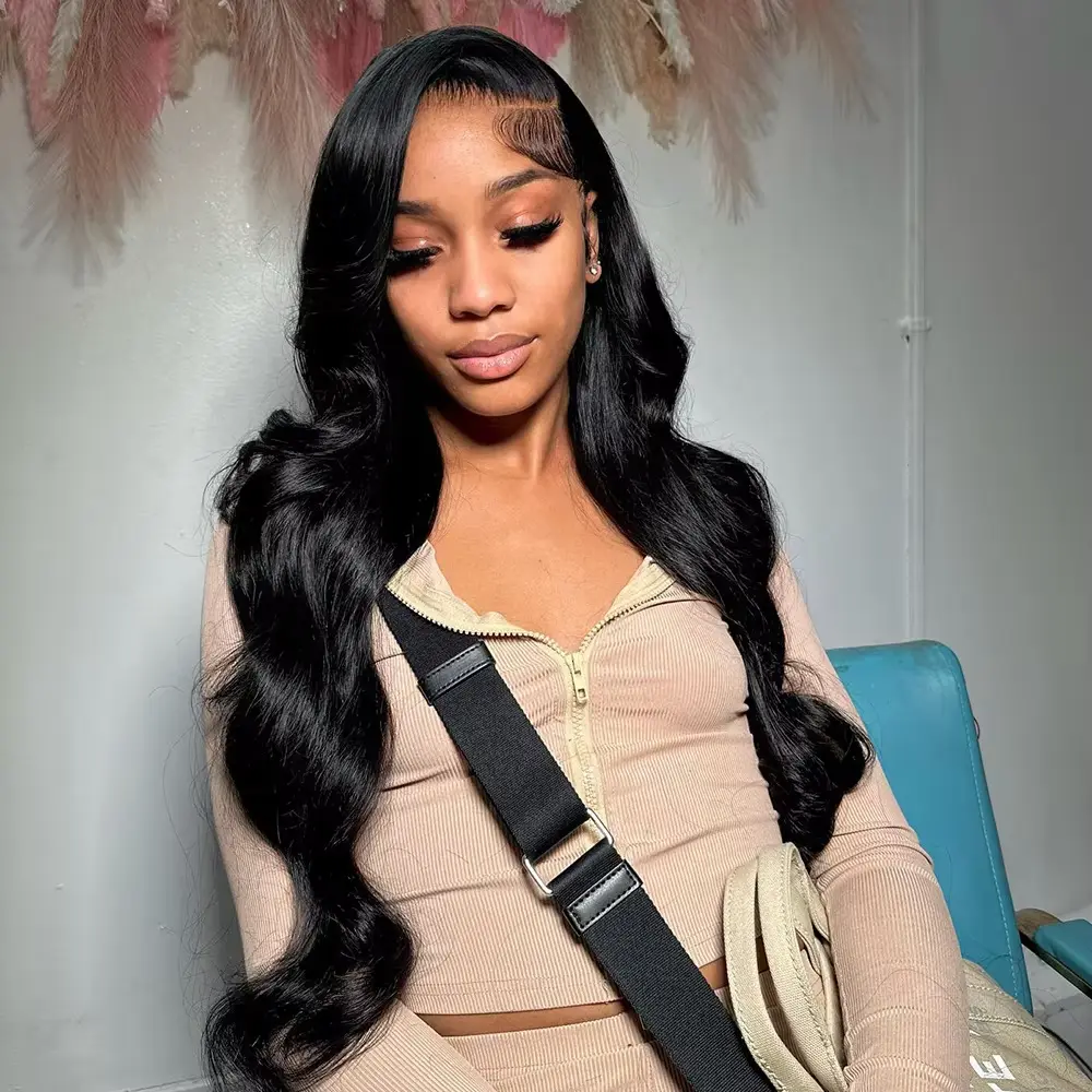 Body Wave Bundles Brazilian Human Hair 24 24 24 24 inch Body Wave Human Hair 100% Unprocessed Wavy 4 Bundles Natural Black