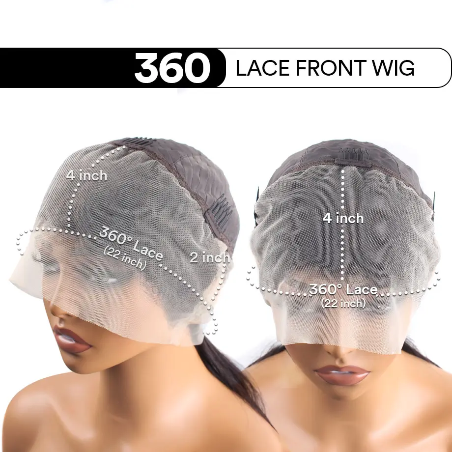SoGreat 360 Hd Full Lace Wig Human Hair Glueless Wig Pre Cut Lace 200 Density Deep Curly 360 Lace Front Wig Preplucked For Women