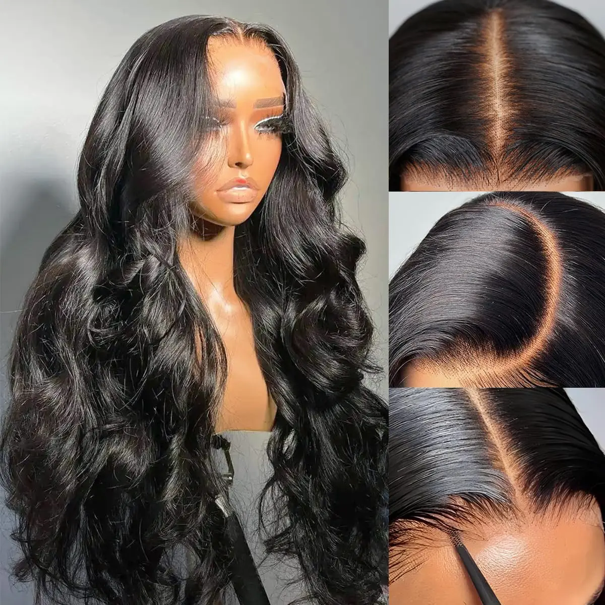 Body wave4x4 hd lace front wigs cheap on sale clearance  5x5 Closure lace frontal human hair wig Glueless Wig Ready to Wear
