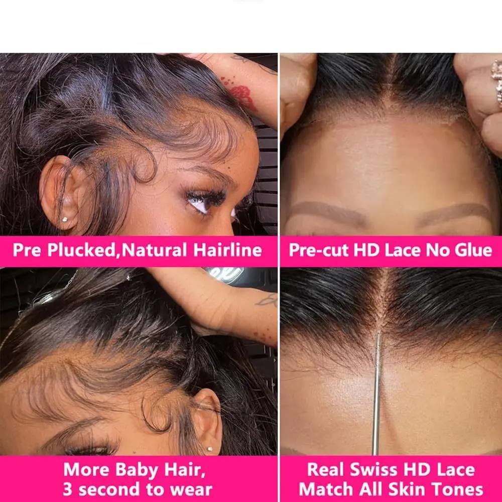 Body wave4x4 hd lace front wigs cheap on sale clearance  5x5 Closure lace frontal human hair wig Glueless Wig Ready to Wear