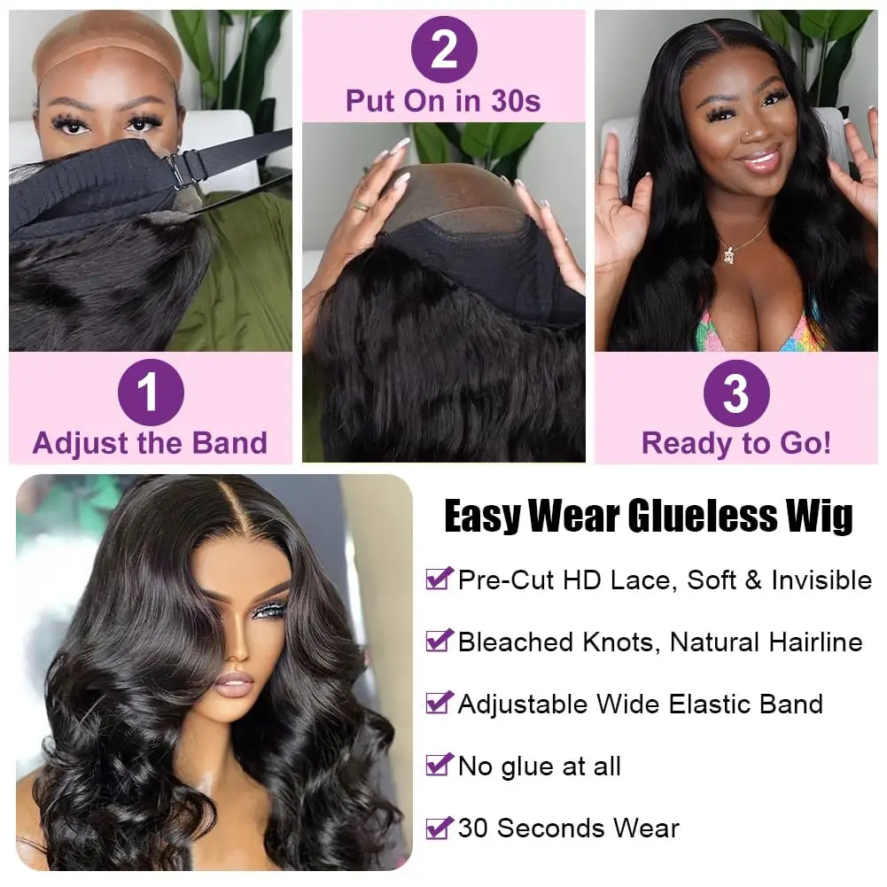 Body wave4x4 hd lace front wigs cheap on sale clearance  5x5 Closure lace frontal human hair wig Glueless Wig Ready to Wear