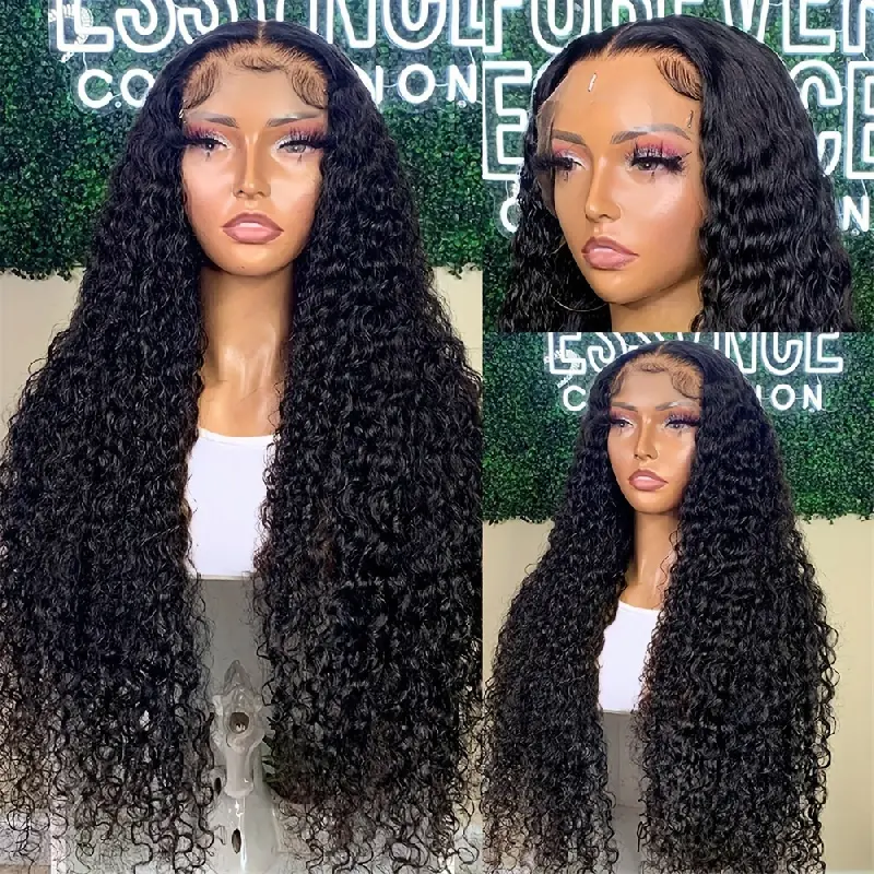 30 Inch Deep Wave Lace Front Wigs Human Hair 13x4 HD Lace Front Wigs Human Hair Pre Plucked Brazilian Water Wave Wig Human Hair